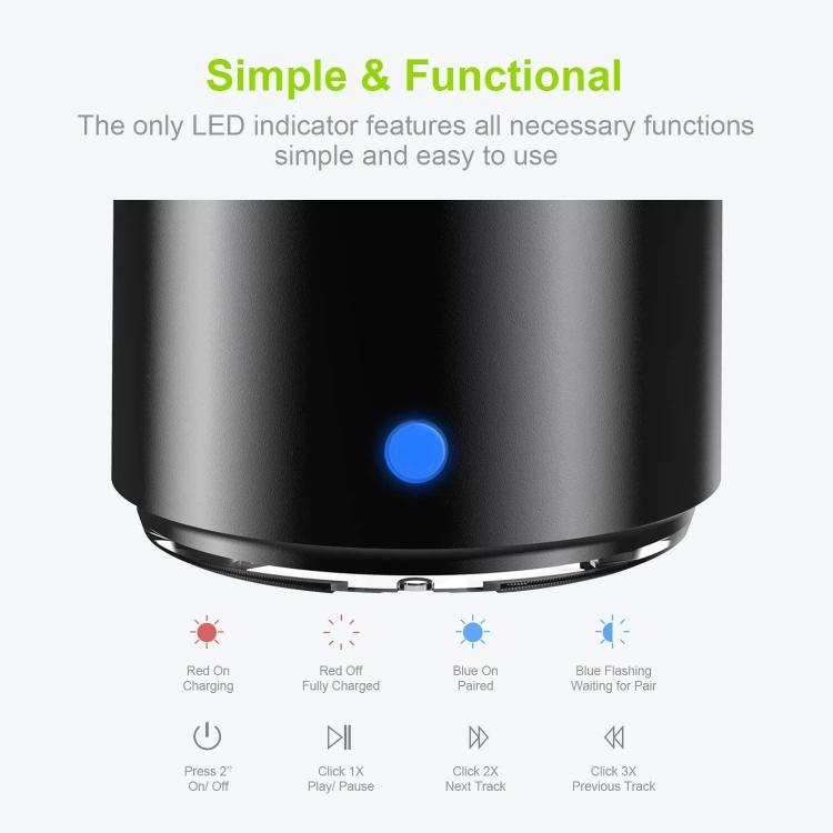 A106Pro IPX7 Waterproof Mini Bluetooth Metal Speaker