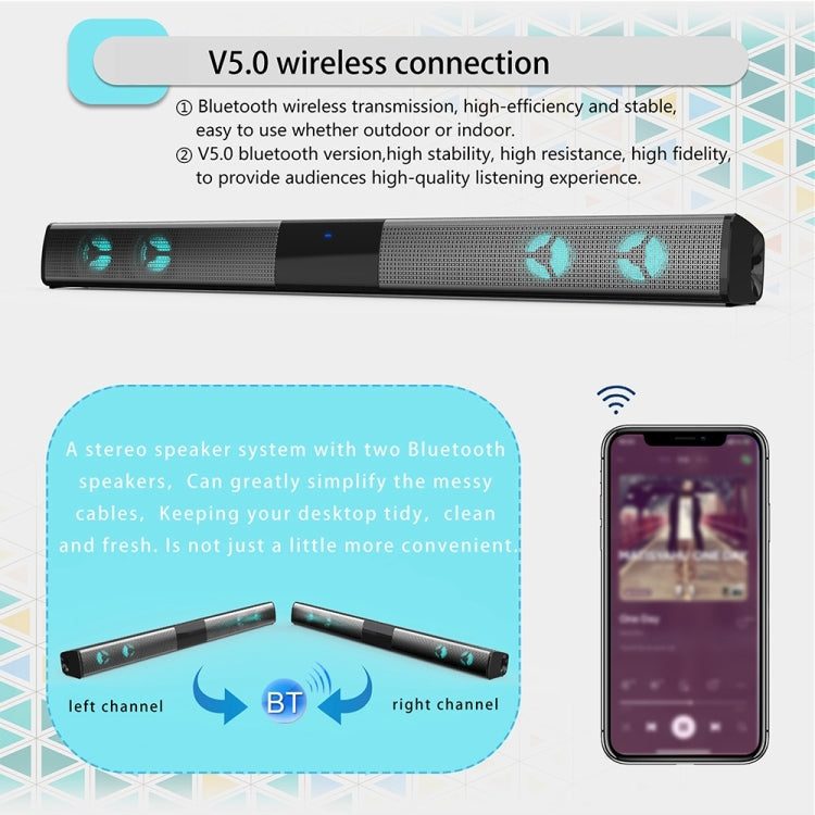 BS-28E RGB Bluetooth Speaker – 4 Drivers, HiFi Bass & LED Lights