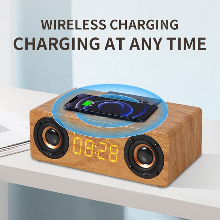 K1 Wooden Desktop Bluetooth Speaker – Wireless Charging & Multifunction