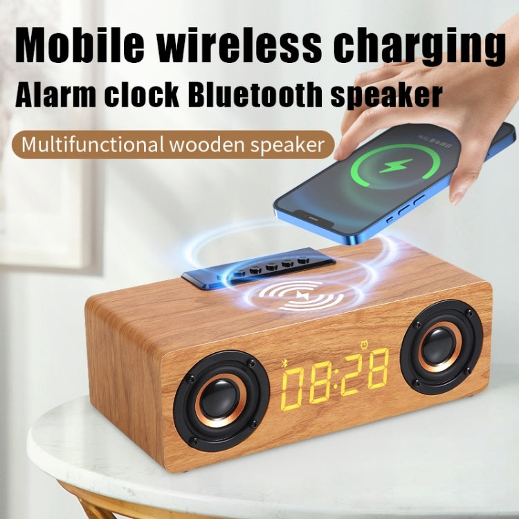 K1 Wooden Desktop Bluetooth Speaker – Wireless Charging & Multifunction