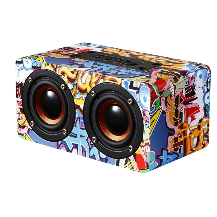 M5 Multifunctional Desktop Wooden Bluetooth Speaker – Wireless Dual Speaker Loudspeaker